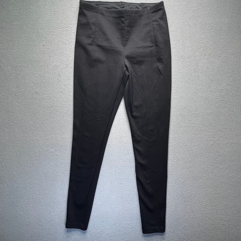 Premise Women Slim Pants Cotton Nylon Stretch Small Black Office Minimalist